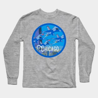 Chicago Vintage Decal Long Sleeve T-Shirt